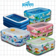 Jumbo Children's Swimming Pool 200CM Children's Pool 2 Ring Pump Pool Portable Pool Water Game Pool 