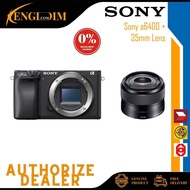 (READY STOCK) Sony Alpha a6400 Mirrorless Digital Camera with E 35mm f/1.8 OSS Lens (SONY MALAYSIA 15 MONTHS WARRANTY) (INSTALLMENT AVAILABLE)