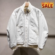 BRidggge Ready Stock Meanswhile 25FW 12oz Denim Stacking Patchwork G8 Bomber Jacket
