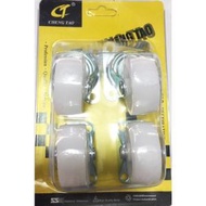 PUTIH White 2inch Inch Wheel Trolley Wheel NYLON Absorbent Wheel Goods Trolley Wheel