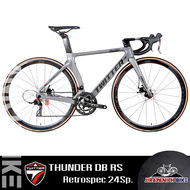 จักรยานเสือหมอบ TWITTER รุ่น THUNDER DB RS 24 Sp. (ตัวถังคาร์บอน เกียร์ 24 สปีดดิสเบรคน้ำมัน Zoomน้ำ