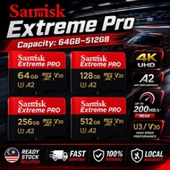Samisk Extreme Pro microSDXC V30 64GB-512GB 4K UHD A2 App Performance Up to 200MB/s Read U3 V30 High