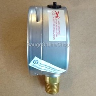 Pressure Gauge Racket SS Brass 2 1/2" SC250 x 7 Kg/cm2 Schuh Technology