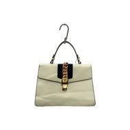 GUCCI Handbag Handbag_Sylvie Leather WHT Direct from Japan Secondhand