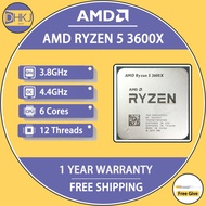 Used AMD Ryzen 5 3600X R5 3600X 3.8 GHz Six-Core Twelve-Thread CPU Processor 7NM 95W L3=32M 100-0000