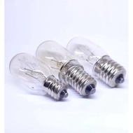 Refrigerator Light Bulb Spiral Socket E12 E14 E17 Size 15w 220V