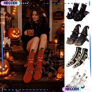 HECCEH Knitted Fuzzy Socks - Cartoon Halloween Design