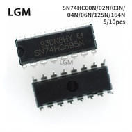 10/5Pcs Original SN74HC00 HC02/HC03/HC04/HC125/HC164/HC06 N/AN P DIP14 IC NEW 74HC08 7408