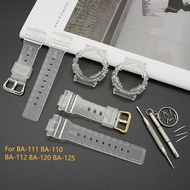 Strap Case For Casio Baby-g Transparent Resin Watch Bracelet BA-111 BA-110 BA-112 BA-120 BA-125 Stra