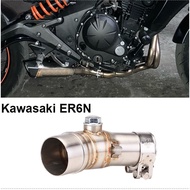 Motorcycle Versys650 ER6N Ninja650 Z650 Exhaust Middle Link Pipe Slip-on Exhaust Midpipe