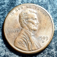 1989 D 1Cent Lincoln Memorial Cent
