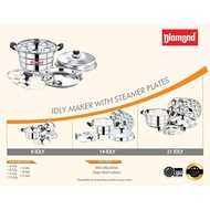 Diamond NX Idli & Steamer Pot(9/14/21 Idli)-Gas & Induction