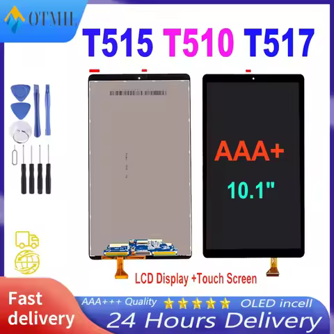 100% Tested LCD For Samsung Galaxy Tab A 10.1 2019 T510 T515 T517 SM-T515 SM-T510 LCD Display Touch 