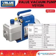 VALUE VACUUM PUMP VE115N VE135N VE180N VE280N 1HP UNTIL VRF