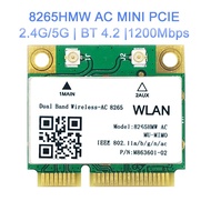 New Wireless AC 8265 for Intel 8265HMW 2.4G/5G 802.11ac 867Mbps Bluetooth 4.2 8265AC MINI PCI-E WIFI