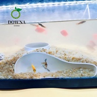 DOWNA Aquarium Decoration Tunnel Caves, Under Gravel Tunnel Curve Aquarium Underground Tunnel Cave, 