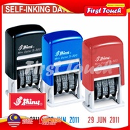 SHINY S300 Self Inking Dater Date Stamp (Black / Blue / Red)