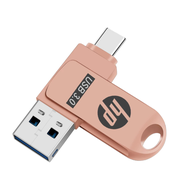 HP USB 3.0 USB แฟลชไดรฟ์2-IN-1 OTG 1TB 2TB U Disk Type-C ไดร์ฟปากกาการสนับสนุน IPhone15แอนดรอยด์พีซี