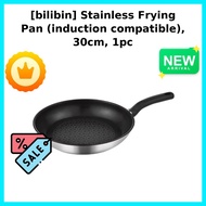 [bilibin] Stainless Frying Pan (induction compatible), 30cm, 1pc / Korean Frying Pan / Induction Com