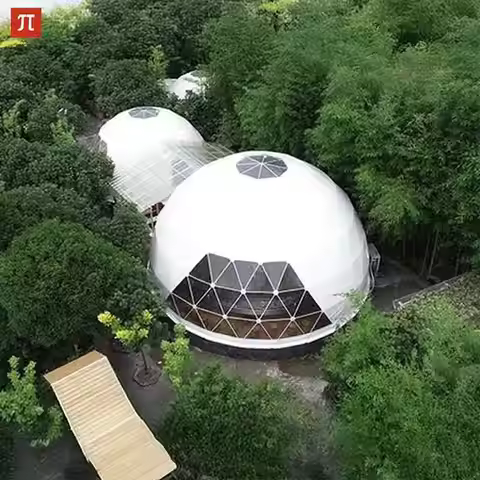6M 7M Luxury Outdoor Starry Sky Room Spherical Tent PVC Aluminum Geodesic Dome Tent for Hotel Campin