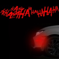 Car and motorcycle laser decorative stickers Joker classic quotes HAHAHAHA pattern
