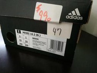 Adidas 愛迪達 US 1-1/2 (990） 黑底白字兒童空鞋盒
