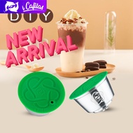 【i Cafilas】[YD06] ตัวกรองกาแฟแคปซูลแบบรีฟิลนำกลับมาใช้ใหม่ได้,ถ้วยทำกาแฟสแตนเลสเนสกาแฟสำหรับเครื่อง DOLCE GUSTO Hibrew EDG466,PiccoloXS,GenioS,MiniMe