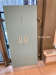 IKEA兒童衣櫃淺藍色櫃門W30 x H128 cm x 2塊