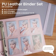 EA's Corner A5 Extra Wide 3-Rings PU Leather D-ring Binder OT5 OT6 Kpop Photocards