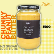 LUYEE 100% Pure Chunky Peanut Butter (no sugar/no salt/no oil ）