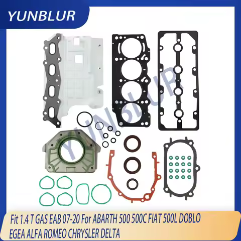 Cylinder Head Full Gasket Set Fit 1.4 T GAS EAB 07-20 For ABARTH 500 500C FIAT 500L DOBLO EGEA ALFA 