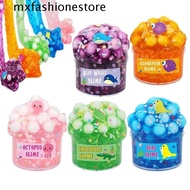 MXFASHIONE Clear Crystal Clay, Crystal Slime Non-Sticky Jelly Cube Slimes Kit, Soft Jelly Clay Pure Fake Water Clear Slime Soft Slimes Making Set Children Gifts