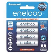 日本製 Panasonic 國際牌 eneloop 3號AA 可充2100次, 低自放電電池, 8入裝送電池盒x2