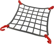 Small Cargo Net Elasto Net by Delta Cycle - Expandable Bungee Net with Hooks Stretches 2X in Size - 