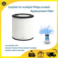 PHILIPS AC0820 FY0194 FY0293 AC0830 AC0810 AC0850/20 800 800i Replacement Hepa Active Carbon 3 in 1 