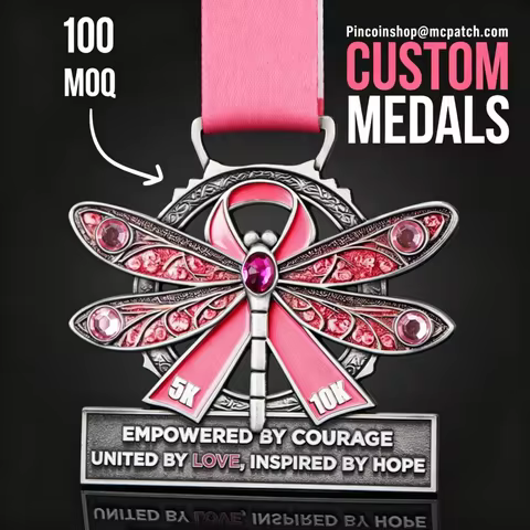Custom Metal Medal Design Your Own Zinc Alloy 3D Colorful Award Marathon Running Custom Metal Sport