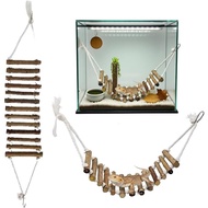 2 Pack Bearded Dragon Hammock Reptile Bridge for Terrarium Bearded Dragon Tank Accessories Chameleon