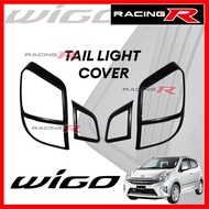 Toyota Wigo 2017 to 2022 Tail Light Cover Matte Black Garnish 2018 2019 2020 2021 ( Car Accessories 