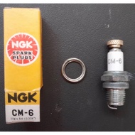 NGK CM6 spark plug *** machined to M3 knurled Brass Screw terminal head  - ( NGK-CM6M )