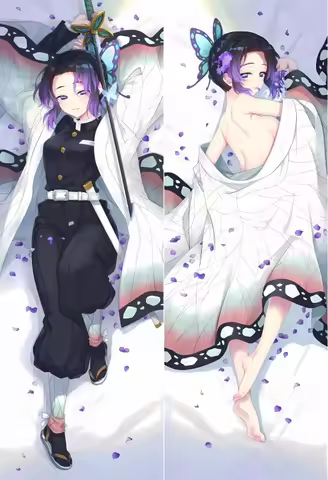 Anime Kochou Shinobu Cosplay Dakimakura Pillow Case Hugging Body Prop