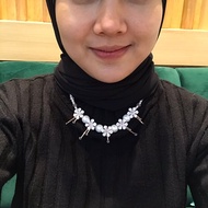 Babypink Czech crystal necklace beads