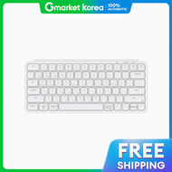 Keychron |คีย์บอร์ดไร้สายบลูทูธขนาดเล็ก 4-in-1 สีขาว B1 เปลือกหอยรูปห้าเหลี่ยม