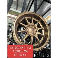 新 NEW SPORT RIM 15 INCH RM1280 CE28 ROTA KELISA MYVI VIOS CITY ( KENA 2KALI PAY 1PAY 2PC 1BOX POS)(需
