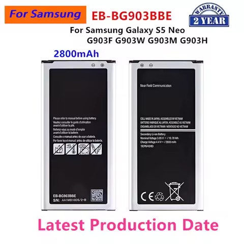 Brand New EB-BG903BBE Battery 2800mAh For Samsung Galaxy S5 Neo G903F G903W G903M G903H Replacement 