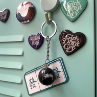 Street Wear Keychain Black No. 8 Keychain Backpack Pendant Keychain Pendant 23FW 8 BALL