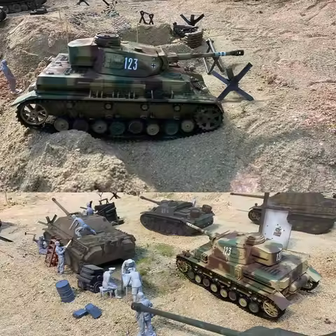 German Iv F2 Tank 1:16 2.4ghz Infrared Battle Barrel Telescopic Multi-Function Remote Control Compet