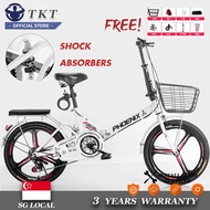TK Foldable Bicycle 20/22 Inch 7-speed Variable Speed Folding Bicycle Men And Women Ultra-portable Folding Bike Adult Bicycle