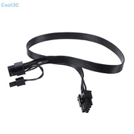 Cool3C PCIe 8pin to 6+2Pin Power supply Cable GPU 8 pin to 6pin PSU Modular 50CM HOT