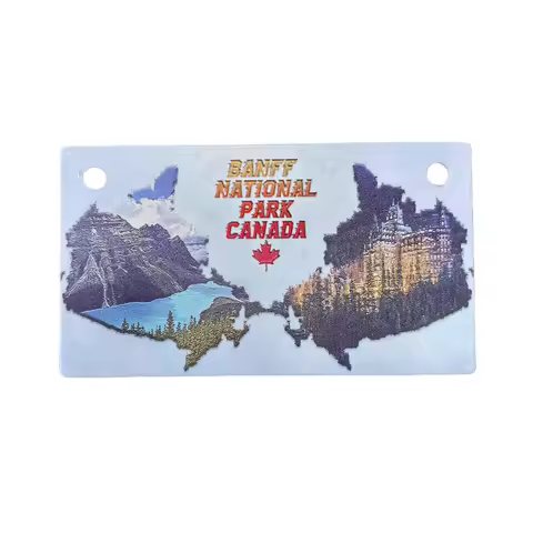 Banff National Park Canada Fridge Magnet Souvenir Gift,Iron Metal Canada Refrigerator Magnet Home De