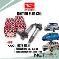 DAIHATSU IGNITION PLUG COIL PERODUA MYVI 1.3 ALZA 1.5 TOYOTA AVANZA F601/RUSH F700 19070-BZ031-001